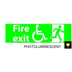 Fire Exit Wheel Chair 300x100 Photolumin
