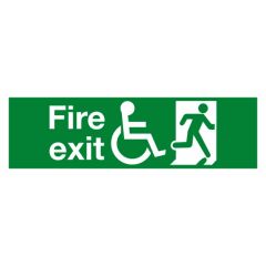 Final Fire Exit Sign (300x100) Plastic