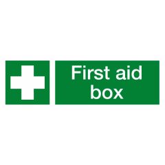 First Aid Box 300 x 100mm Vinyl