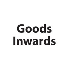 Goods Inwards - 300x200 S/A Vinyl