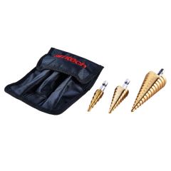 High Speed Steel Step Drill Set 3pc