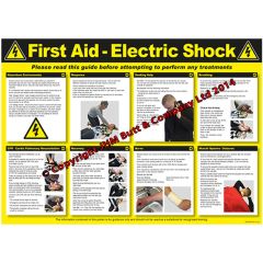 Electric Shock First Aid Poster590x420mm