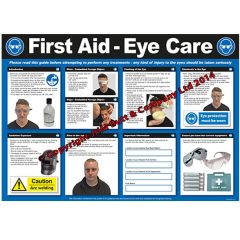 First Aid Eye Care Poster 840 x 590mm