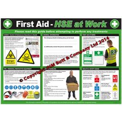 HSE at Work First Aid Poster590x420mm