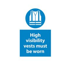 High Visibility Vests - 400x600mm Vinyl