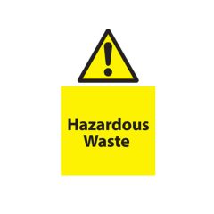Hazardous Waste - 400x600mm Plasti