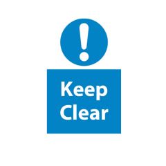 Keep Clear - 400x600mm Vinyl