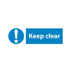 Keep Clear - 300x100 S/A Vinyl