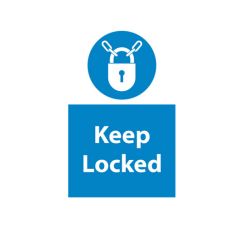 Keep Locked - 200x300mm Vinyl