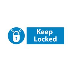 Keep Locked - 600x200mm Plastic