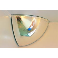 Hemisphere Convex Quarter Face Mirror