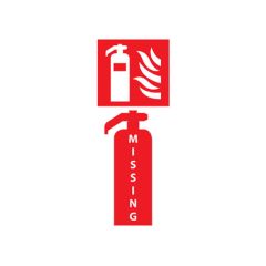 Fire Equipment Sign - 80x200 S/A Vinyl