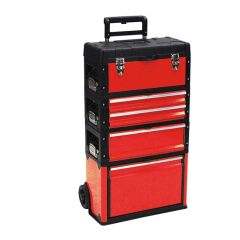 3pc Mobile Tool Box C/W Wheels & Handle