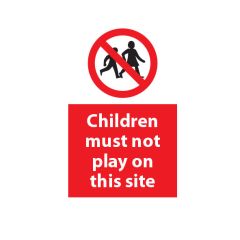 Children Musn't Play - 200x300mm Vinyl