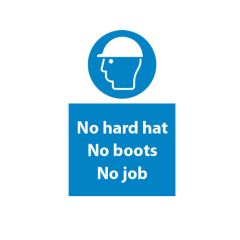 No PPE No Job - 200x300mm Vinyl