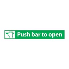 Push Bar to Open - 600x100 Plastic