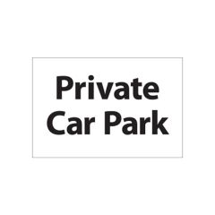 Private Car Park - 300x200 S/A Vinyl