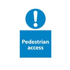 Pedestrian Access - 400x600mm Plastic