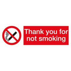 Not Smoking Sign 300x100mm Vinyl