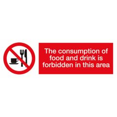 Food & Drink Forbidden 600x200mm Vinyl