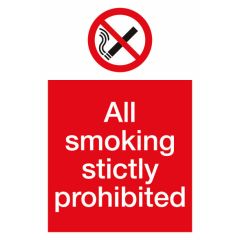 No Smoking Sign 200x300mm Vinyl