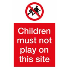 Children Playing Sign 600x400mm Plastic