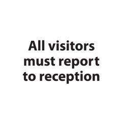 Visitors to Reception - 300x200 Vinyl