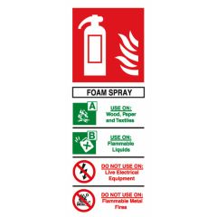 Fire Extinguisher Sign (Foam) Vinyl