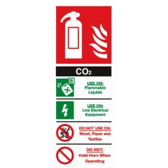 Fire Extinguisher Sign (Co2) Vinyl