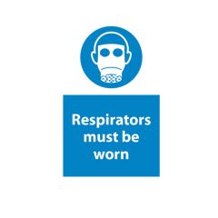Respirator Must be Worn - 200x300 Vinyl