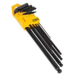 Ball End Hex Key Set 9pc Extra-Long