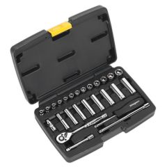 Socket Set 30pc 3/8"Sq Drive 6pt