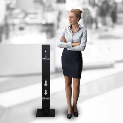 Standard Hand Sanitiser Unit - Black