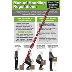 Manual Handling Poster 400 x 600mm
