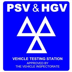 PSV & HGV Sign Heavy Duty 600x625mm