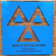 MoT Testing Station Sign Acrylic