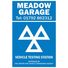 Personalised MOT Sign 750 x 500mm