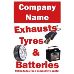 Personalised Exhaust, Tyres & Batteries