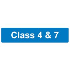 Class 4 & 7 MOT Sign 146mm x 600m