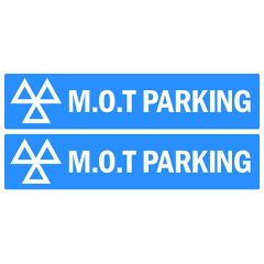 MoT Parking Sign 150x600mm *PAIR*