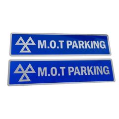 Reflective MoT Parking Sign * PAIR *