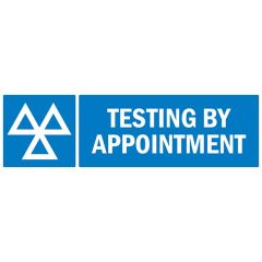 MoT Testing By Appointment Sign HD 1000x