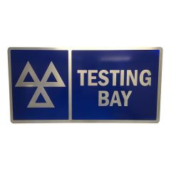MoT Testing Bay Sign-Reflective 300x600