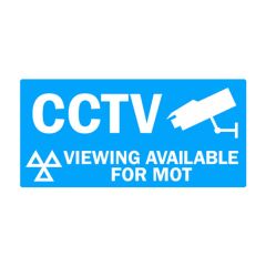 CCTV Viewing Available Sign 300 x 600mm