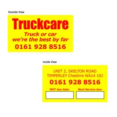MOT & Service Reminder Stickers D/S 1000