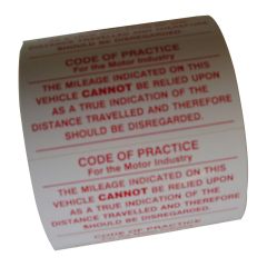 Mileage Disclaimer Stickers (200)