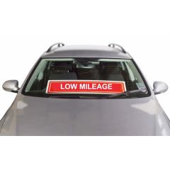 Jumbo Screen Banners Red Low Mileage