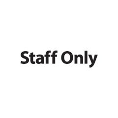 Staff Only - 300x100 1mm Plastic