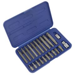 Ribe Bit Set 22pc 3/8" & 1/2"Sq Drive