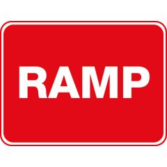 Ramp Sign 600x450mm 1.6mm ALU